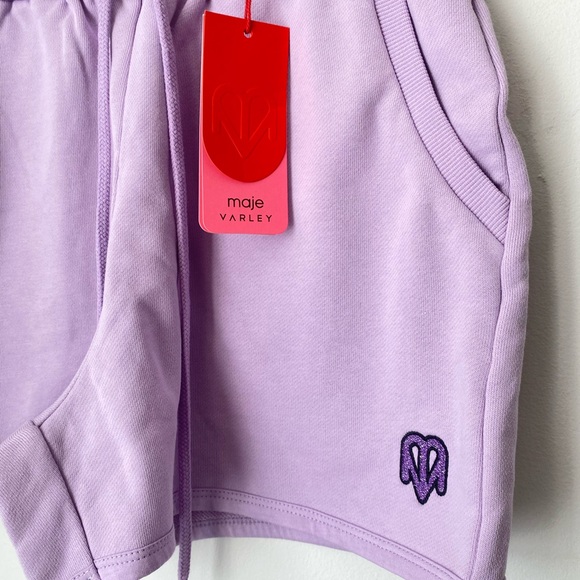 Varley Shorts Women’s XS Maje x Varley Lilac Athletic Shorts NWT - Picture 3 of 12